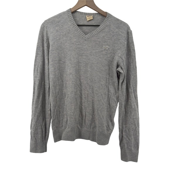 Hollister Other - Vintage Hollister V-Neck Pullover Sweater Gray Men S Y2K 2000 Soft 00s Bird Logo